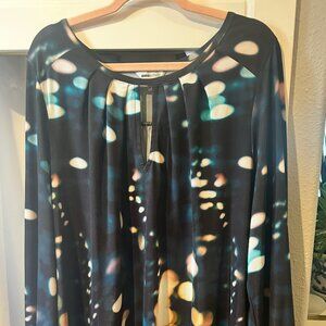 Stunning Anna Scholz jersey keyhole neck dress tunic-style US18/UK22